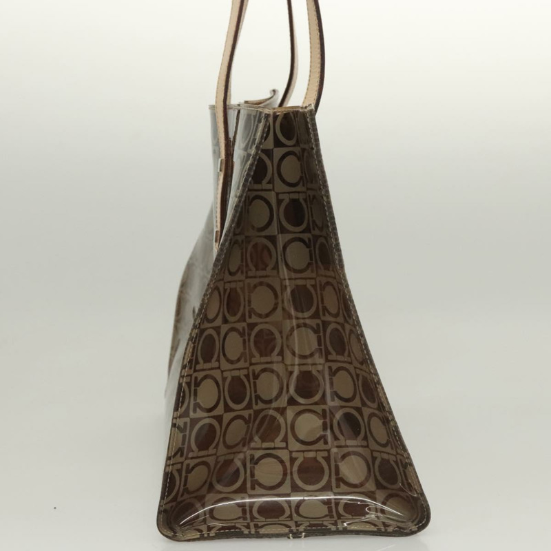 【日本直送】Salvatore Ferragamo 手袋乙烯基棕色正品 BA1920-3