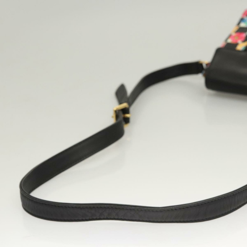 【日本直送】VERSACE 肩背包 PVC 帆布 黑金色 正品 123384-6