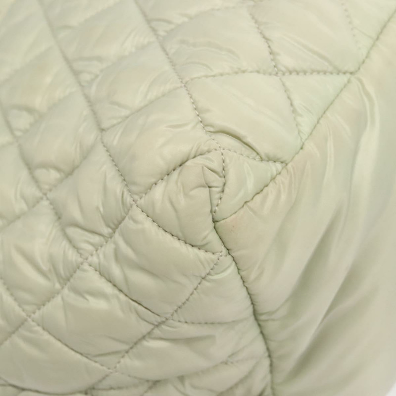 【日本直送】香奈兒 Cococoon 手提包 尼龍 灰色 銀色 CC 標誌 正品 123385-14