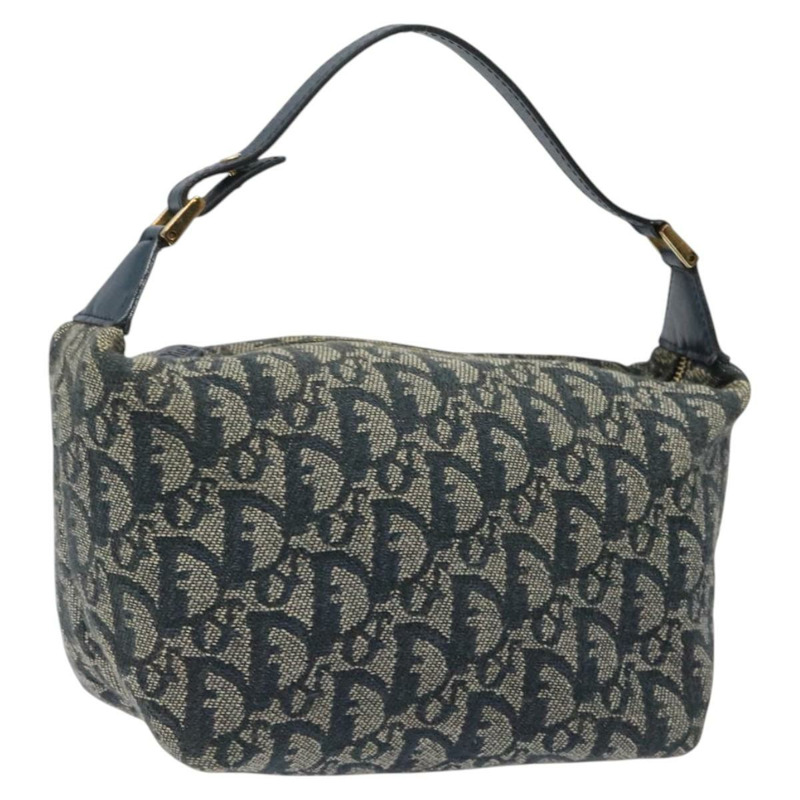 【日本直送】Christian Dior Trotter 帆布手提包 海軍藍金色 正品 124428-0