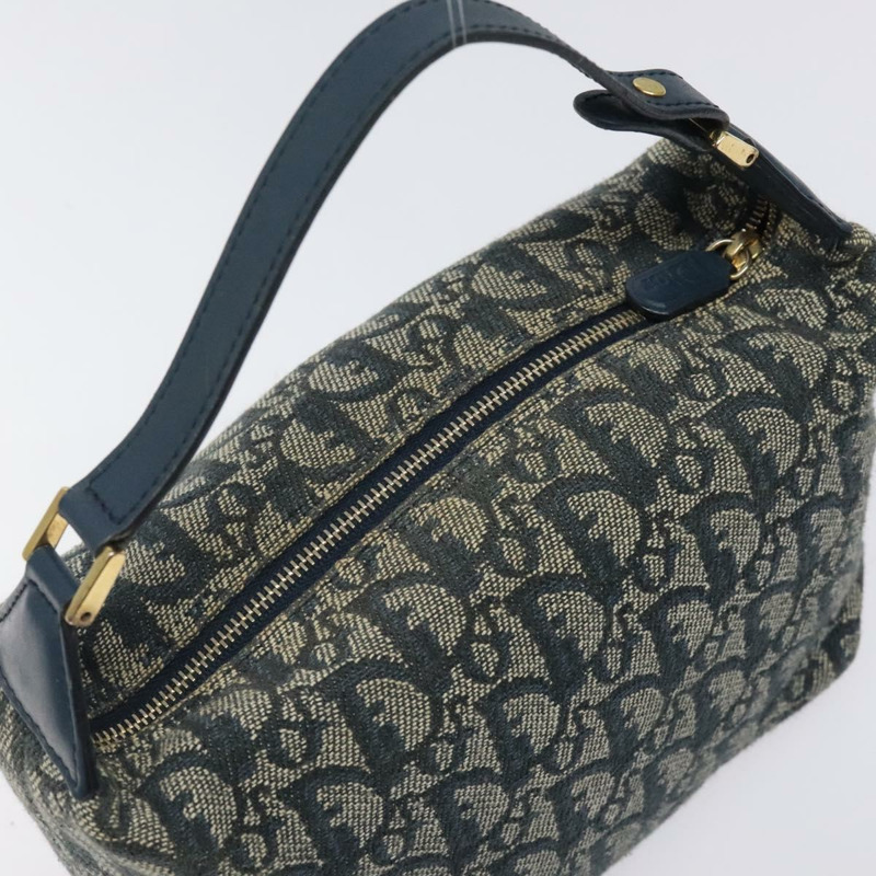 【日本直送】Christian Dior Trotter 帆布手提包 海軍藍金色 正品 124428-5