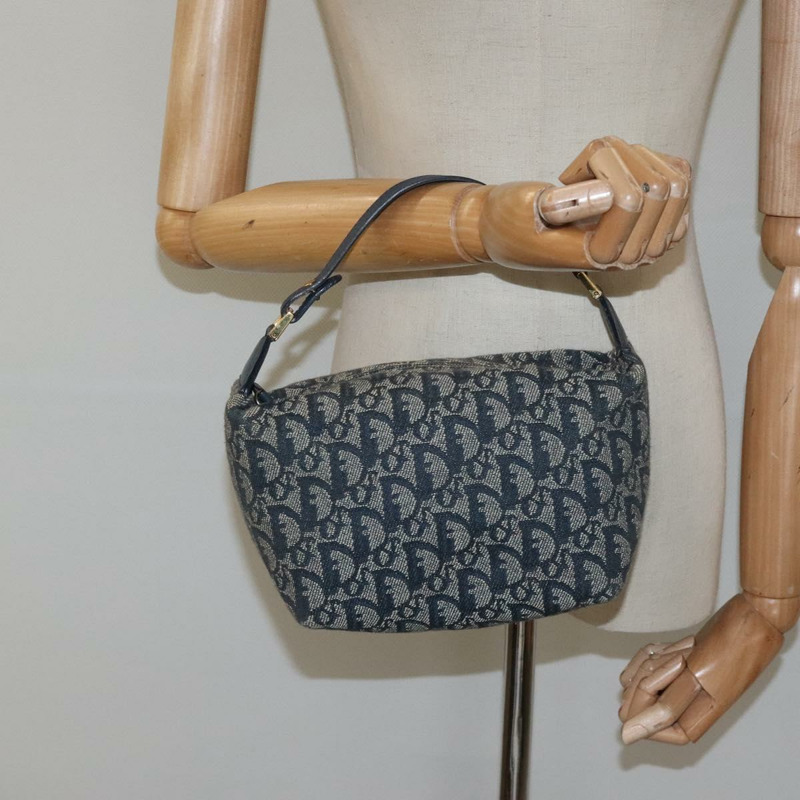 【日本直送】Christian Dior Trotter 帆布手提包 海軍藍金色 正品 124428-20