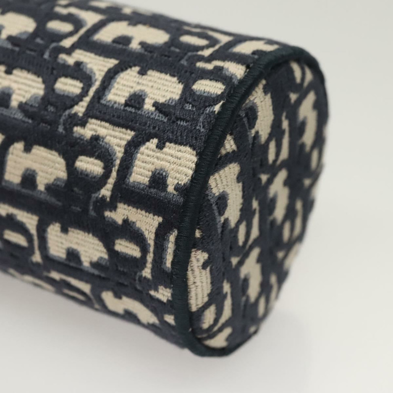 【日本直送】Christian Dior Oblique 香水盒配件包帆布海軍藍正品 124067-8