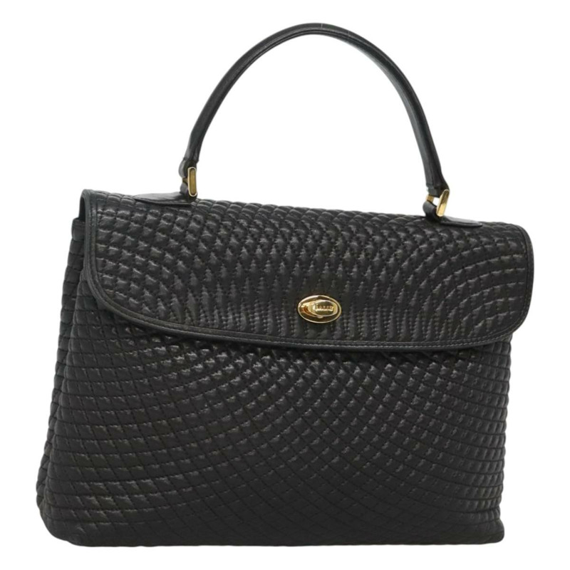 【日本直送】BALLY 手提包 皮革 黑色 金色 正品 BA2236-0