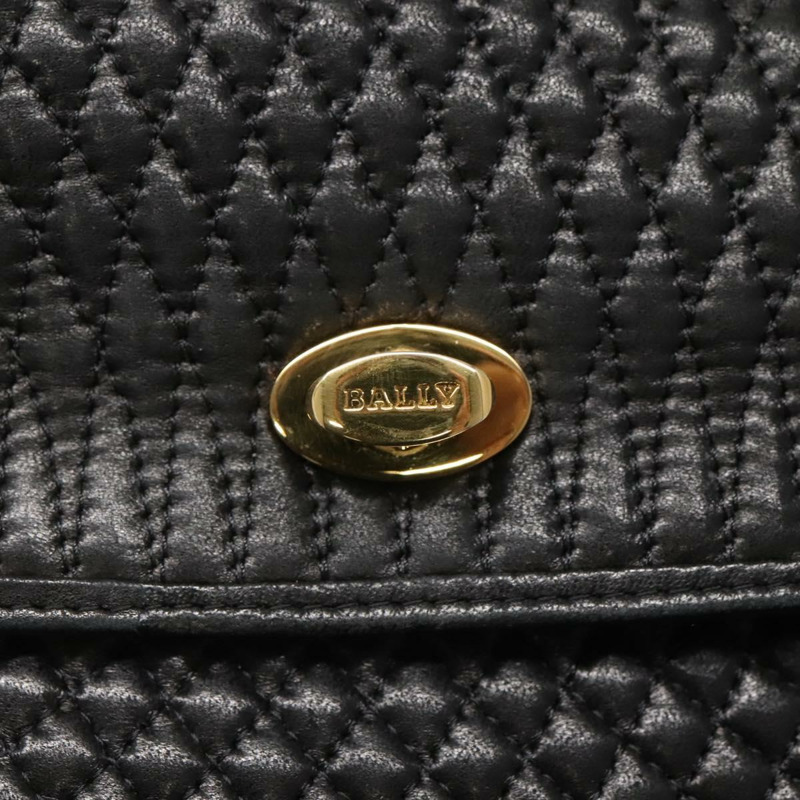 【日本直送】BALLY 手提包 皮革 黑色 金色 正品 BA2236-16
