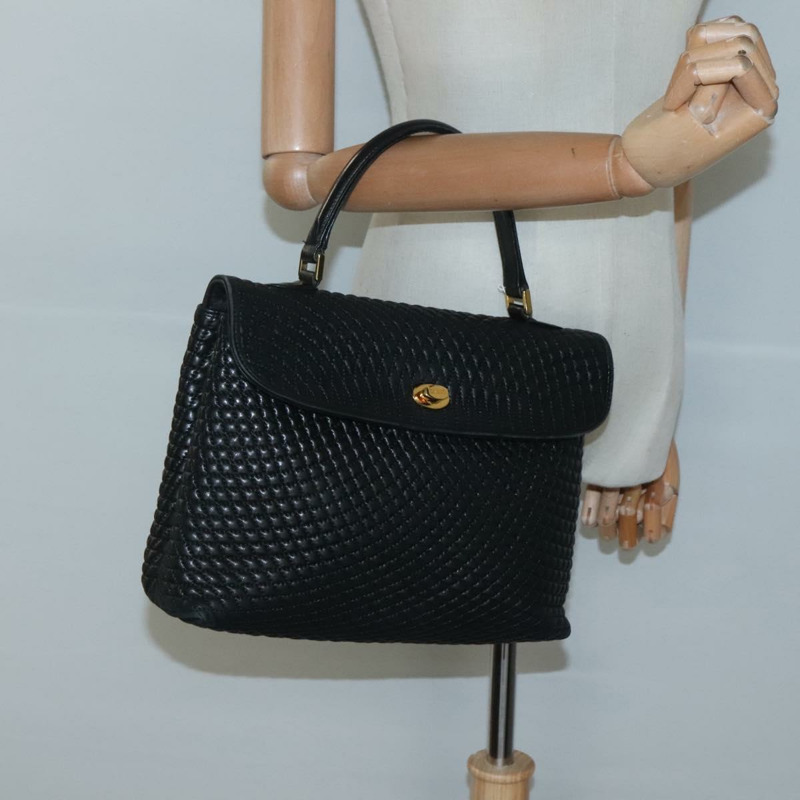 【日本直送】BALLY 手提包 皮革 黑色 金色 正品 BA2236-20