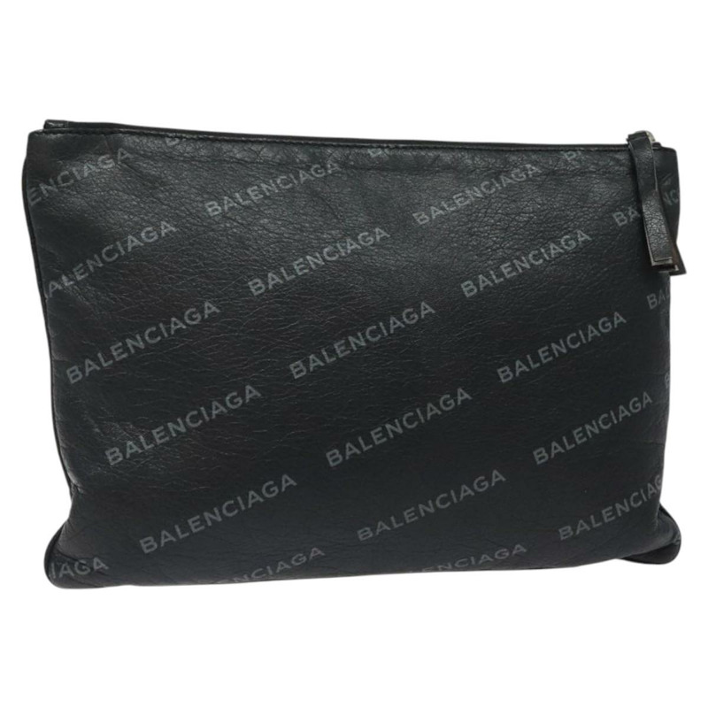 【日本直送】BALENCIAGA 手拿包 皮革 黑色 506794 正品 hk2621-0