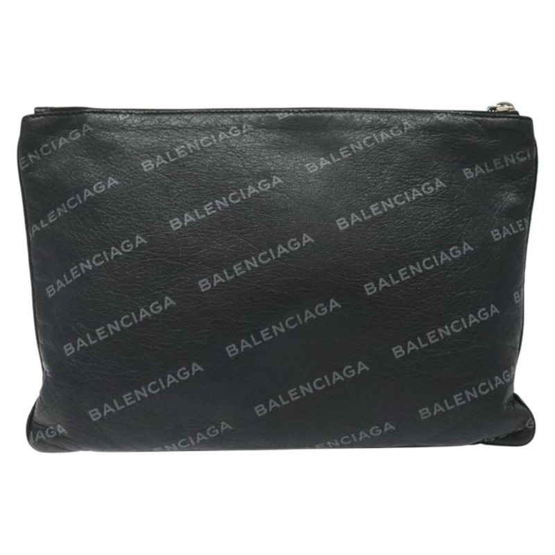 【日本直送】BALENCIAGA 手拿包 皮革 黑色 506794 正品 hk2621-12
