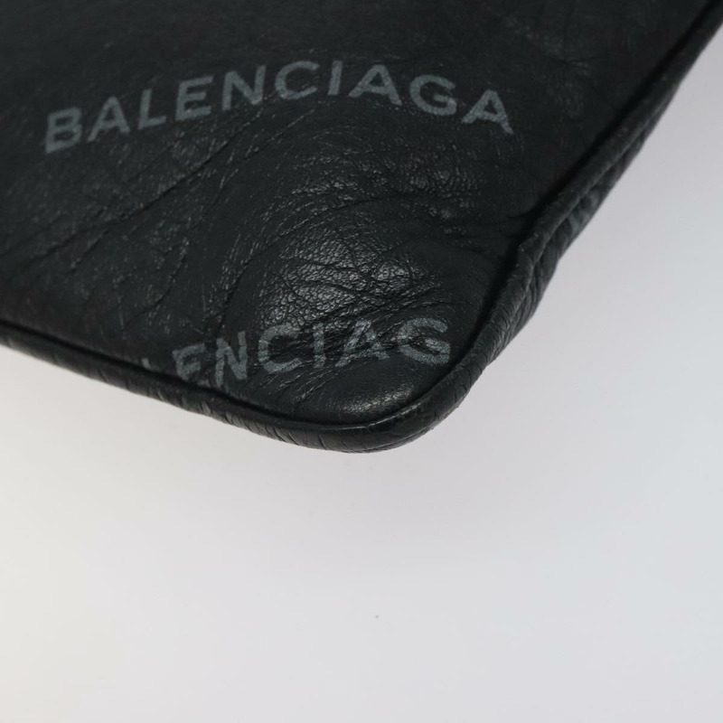 【日本直送】BALENCIAGA 手拿包 皮革 黑色 506794 正品 hk2621-14