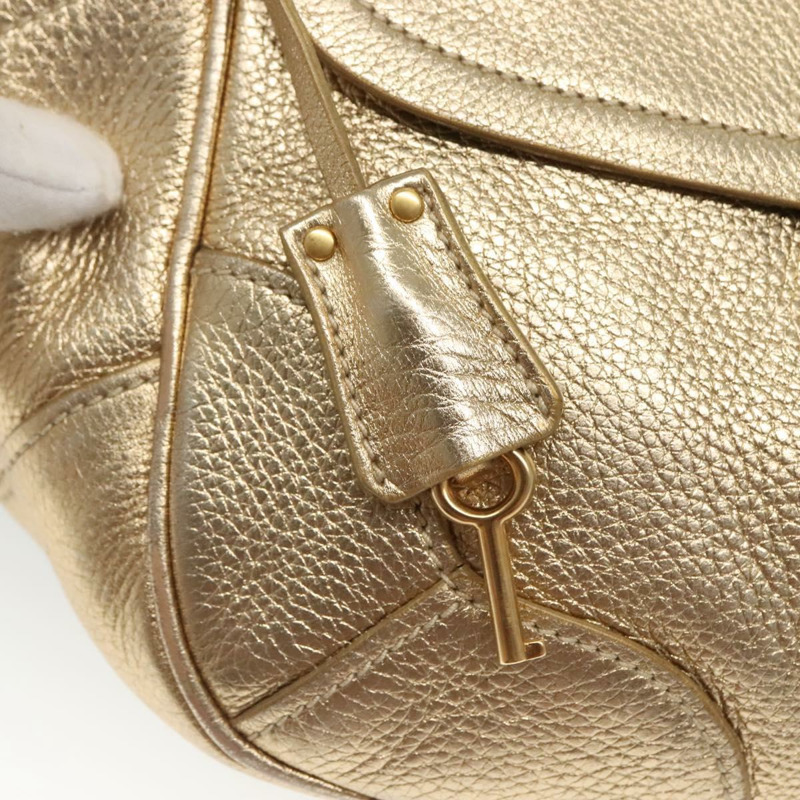 【日本直送】PRADA 單肩包 皮革 金色 正品 125408-8
