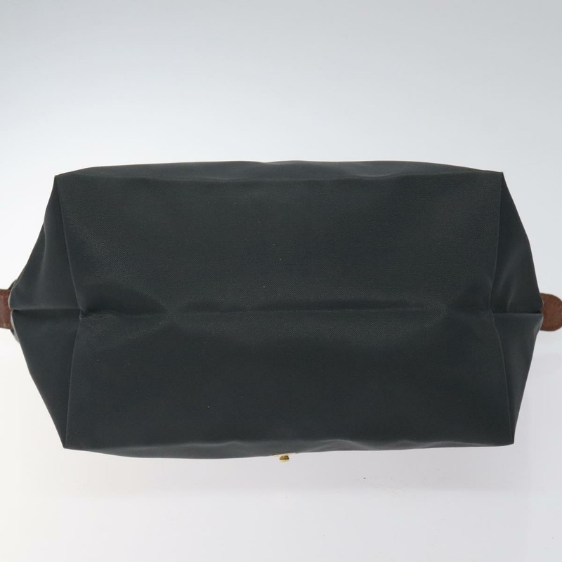 【日本直送】LONGCHAMP 手提包 尼龍皮革 灰色 金色 正品 124565-4