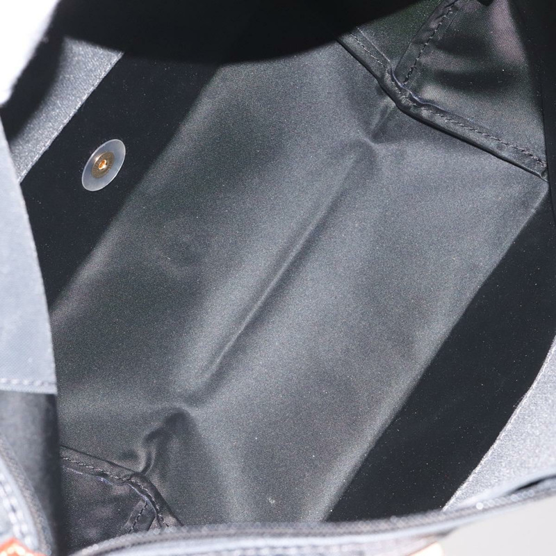 【日本直送】LONGCHAMP 手提包 尼龍皮革 灰色 金色 正品 124565-11