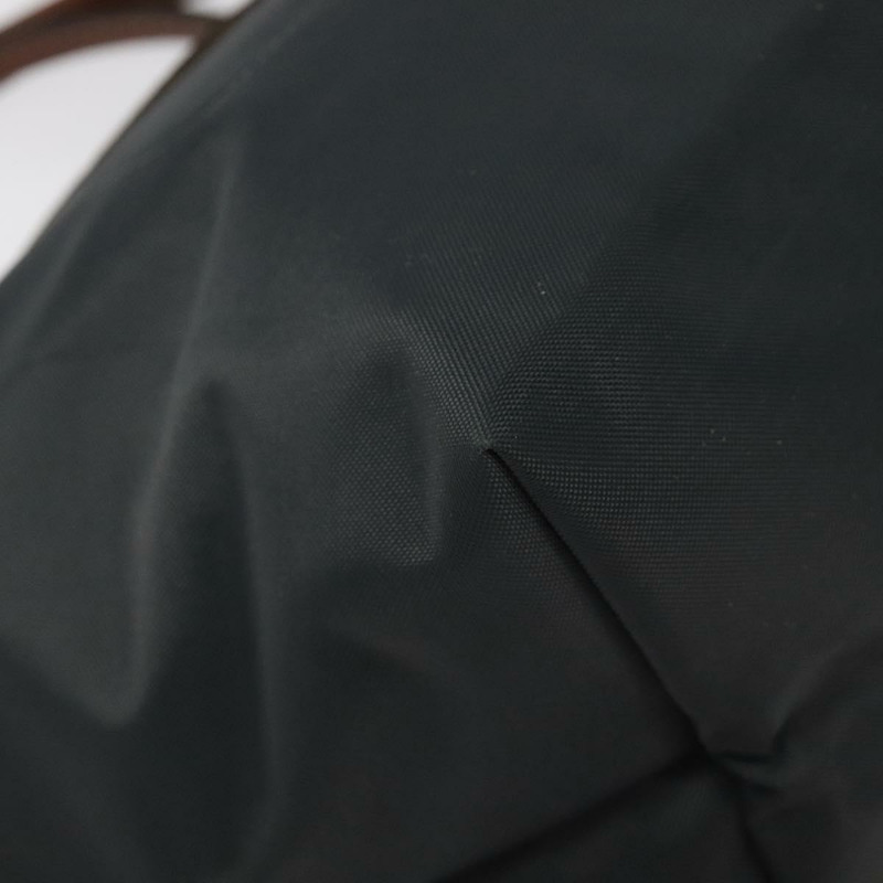 【日本直送】LONGCHAMP 手提包 尼龍皮革 灰色 金色 正品 124565-13