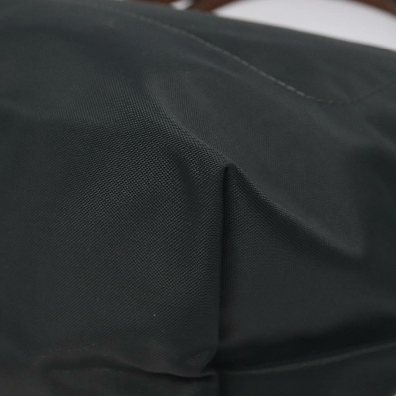 【日本直送】LONGCHAMP 手提包 尼龍皮革 灰色 金色 正品 124565-14