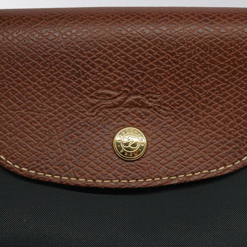 【日本直送】LONGCHAMP 手提包 尼龍皮革 灰色 金色 正品 124565-16