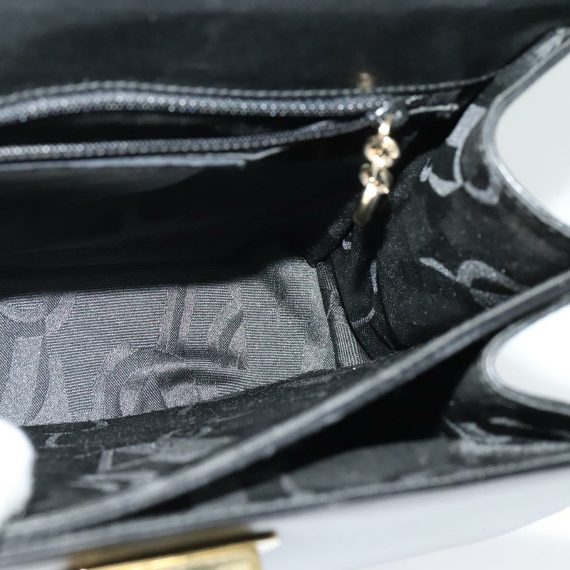 【日本直送】Salvatore Ferragamo Gancini 手提包 皮革 2 款 黑色 金色 正品 125372-16