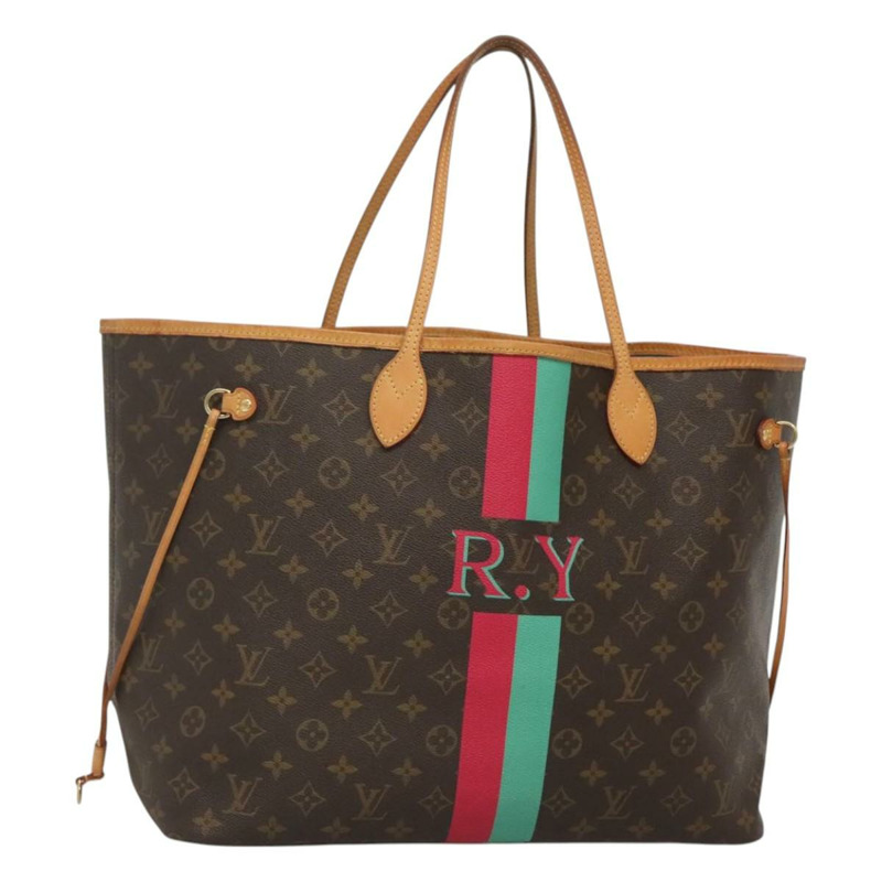 【日本直送】路易威登 Monogram LV My Heritage Neverfull GM 托特包紅綠正品 MX464-0