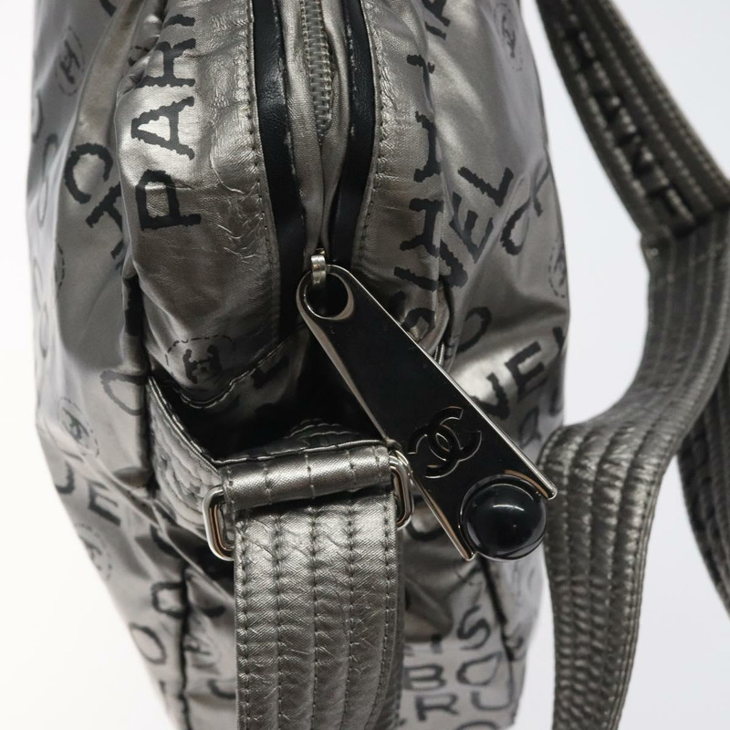 【日本直送】香奈兒 Unlimited 肩背包 尼龍 銀色 CC Auth 123569-9