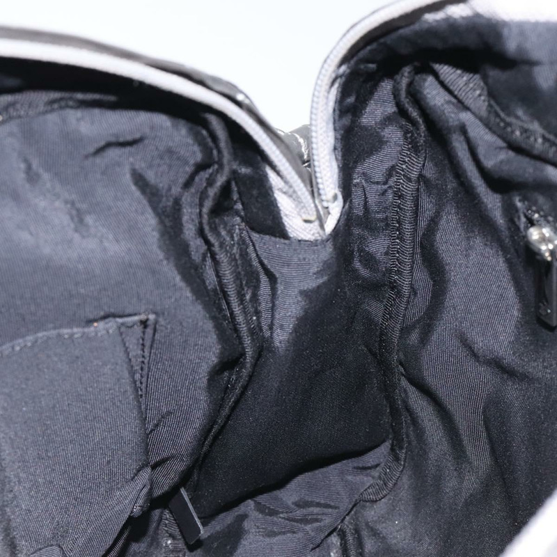 【日本直送】香奈兒 Unlimited 肩背包 尼龍 銀色 CC Auth 123569-18