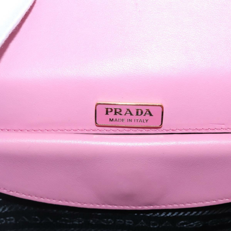 【日本直送】PRADA 粉紅色金色皮革肩背包 正品 124811-9