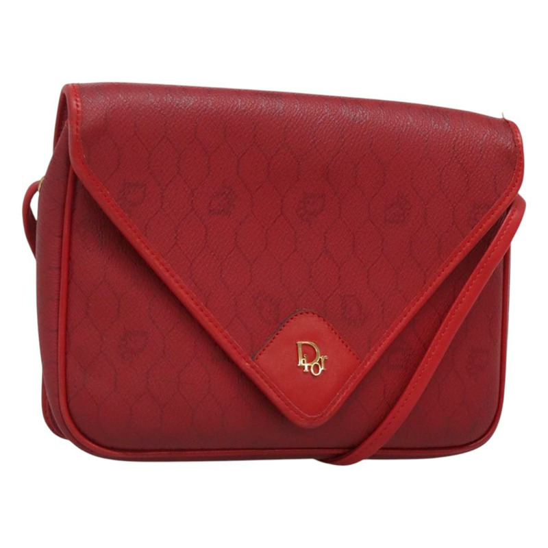【日本直送】Christian Dior 單肩包 PVC 紅金 Authentic 124681-0