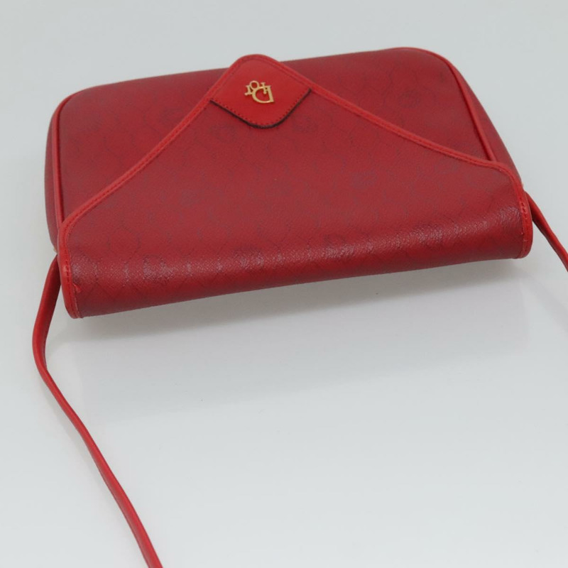 【日本直送】Christian Dior 單肩包 PVC 紅金 Authentic 124681-5