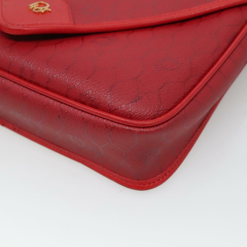 【日本直送】Christian Dior 單肩包 PVC 紅金 Authentic 124681-9