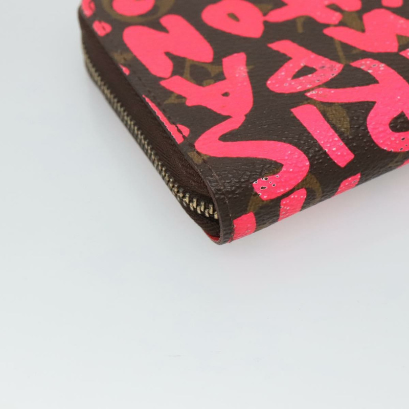 【日本直送】路易威登 Monogram Graffiti Zippy 零錢包粉紅 LV 授權 124713-15
