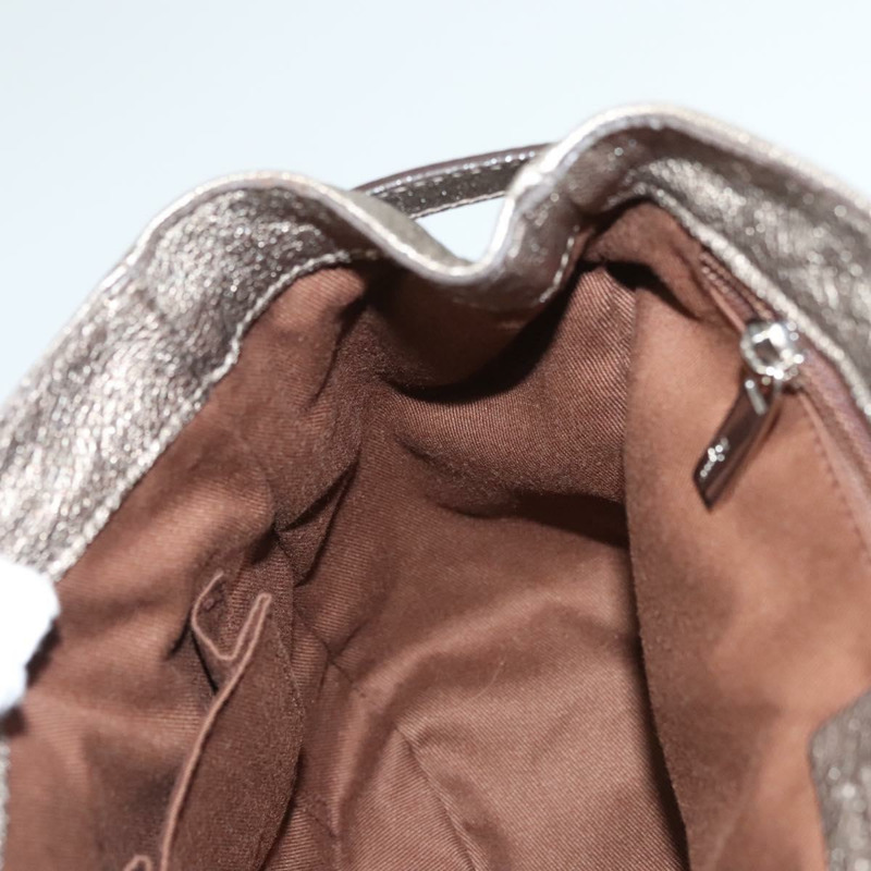 【日本直送】Salvatore Ferragamo Gancini 包款皮革香檳金銀色正品 BD2047-17