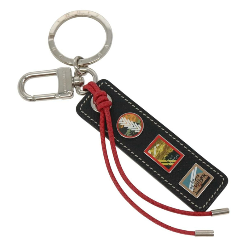 【日本直送】路易威登 Taiga Porte Cles Tab LV Alps Charm 黑色 M63771 LV Auth bs26195-0