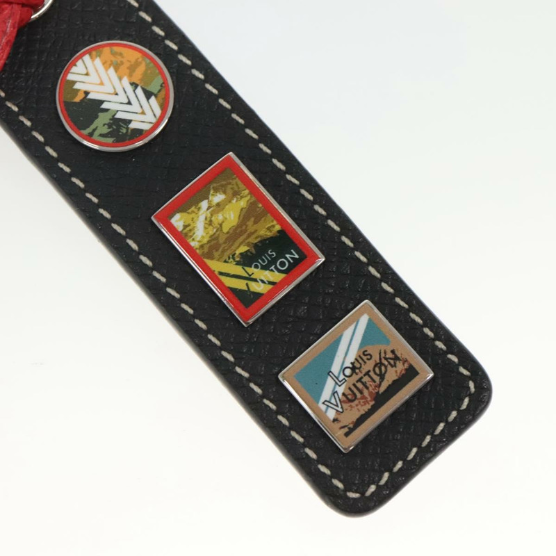 【日本直送】路易威登 Taiga Porte Cles Tab LV Alps Charm 黑色 M63771 LV Auth bs26195-3