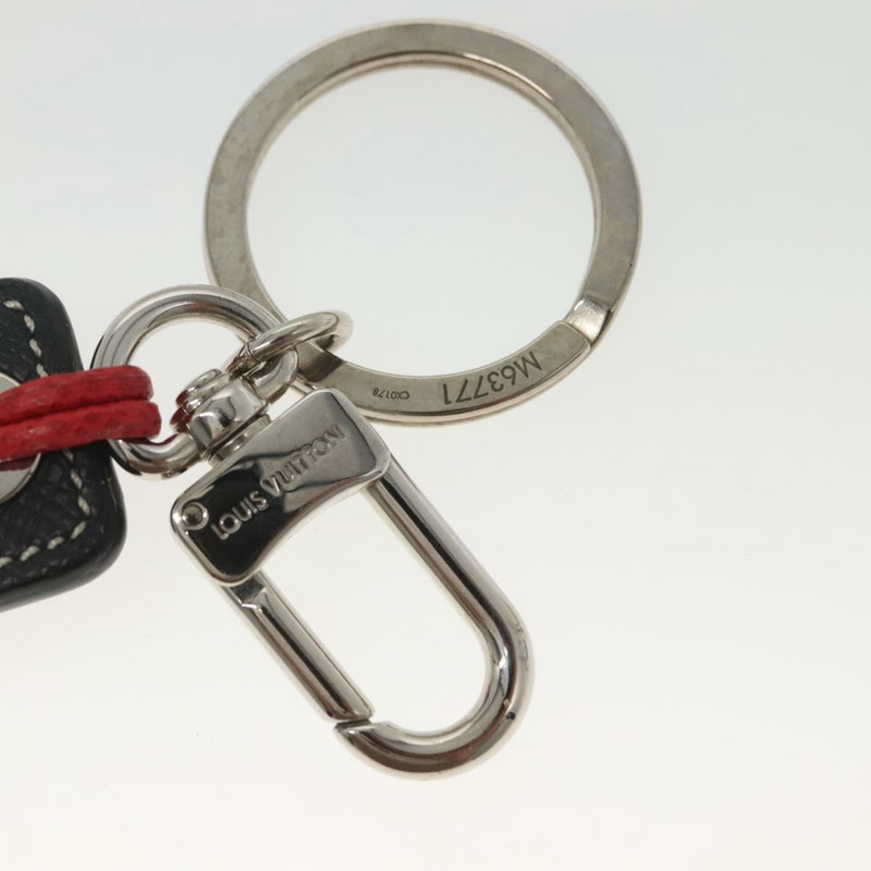 【日本直送】路易威登 Taiga Porte Cles Tab LV Alps Charm 黑色 M63771 LV Auth bs26195-5