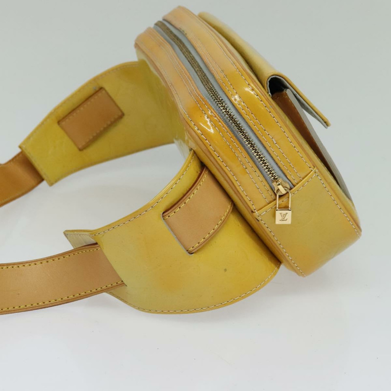 【日本直送】LOUIS VUITTON Monogram Vernis Fulton 腰包 灰色 M91041 LV 授權 125601-3