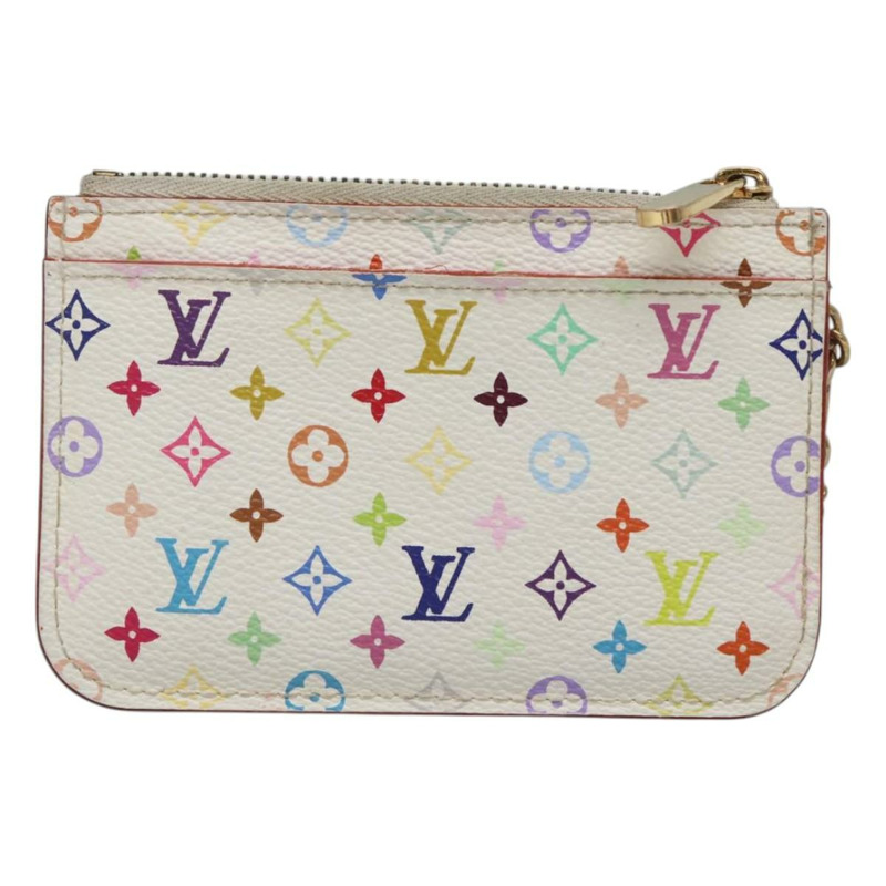 【日本直送】路易威登 Monogram 多色 Pochette Cles NM 白色 M93734 LV 授權 BD2068-1