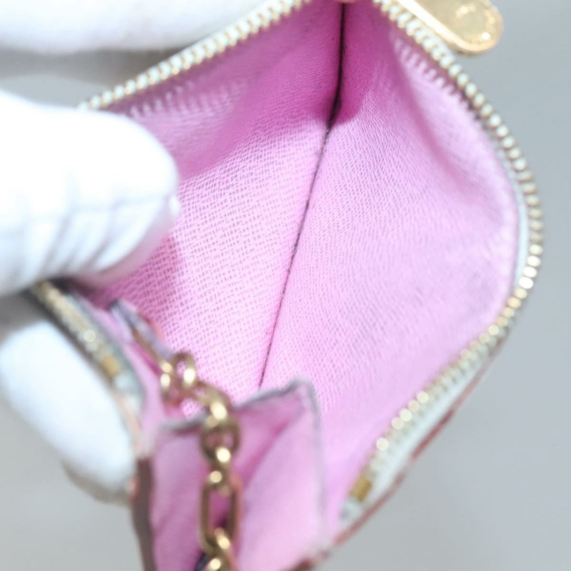 【日本直送】路易威登 Monogram 多色 Pochette Cles NM 白色 M93734 LV 授權 BD2068-10