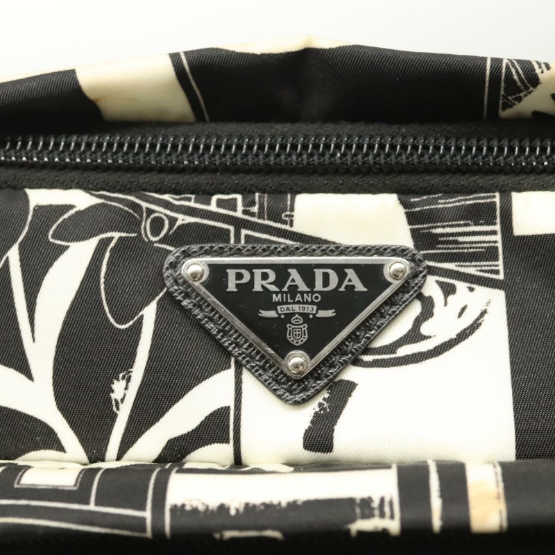 【日本直送】PRADA 單肩包 尼龍 黑色 銀色 正品 125913-16