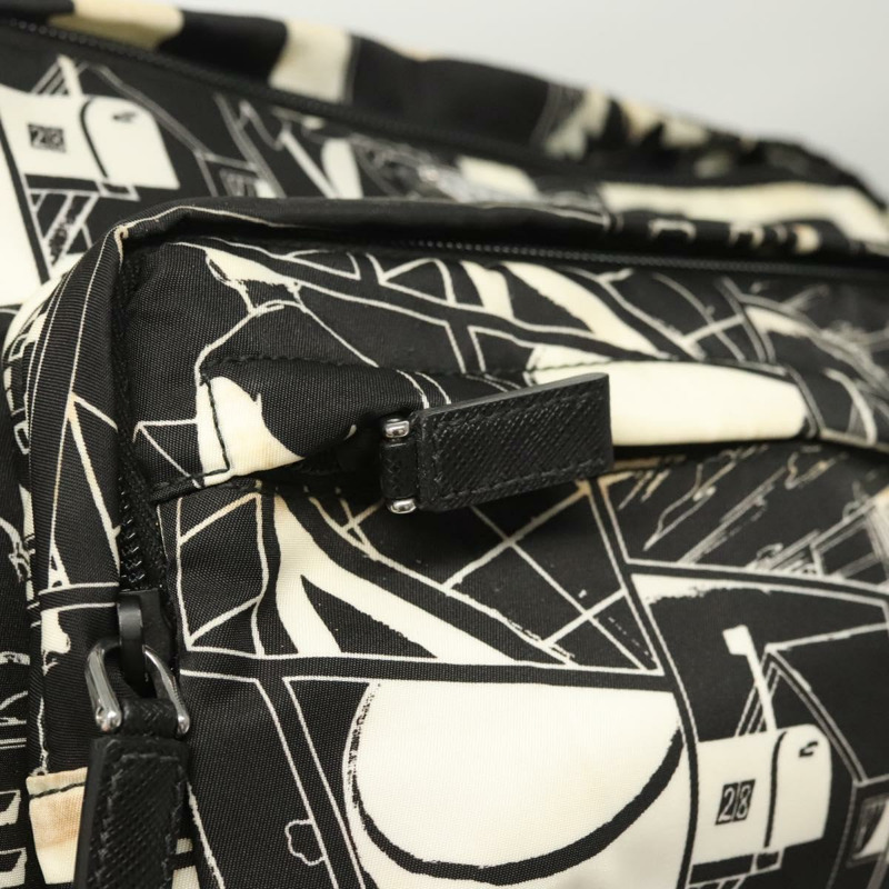 【日本直送】PRADA 單肩包 尼龍 黑色 銀色 正品 125913-17