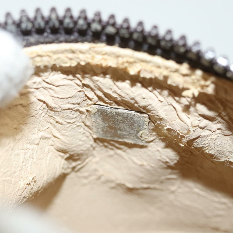 【日本直送】FENDI Zucca 帆布配件袋 黑棕色 正品 126177-10