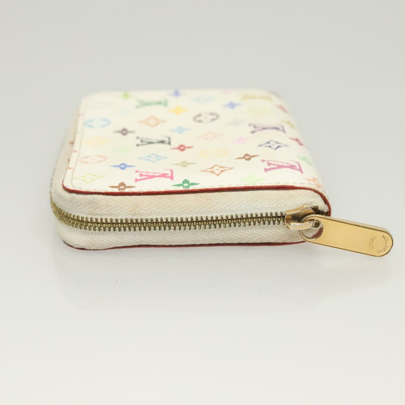 【日本直送】路易威登 Monogram Multicolor Zippy 零錢包 白色 M93741 LV Auth 121210-3