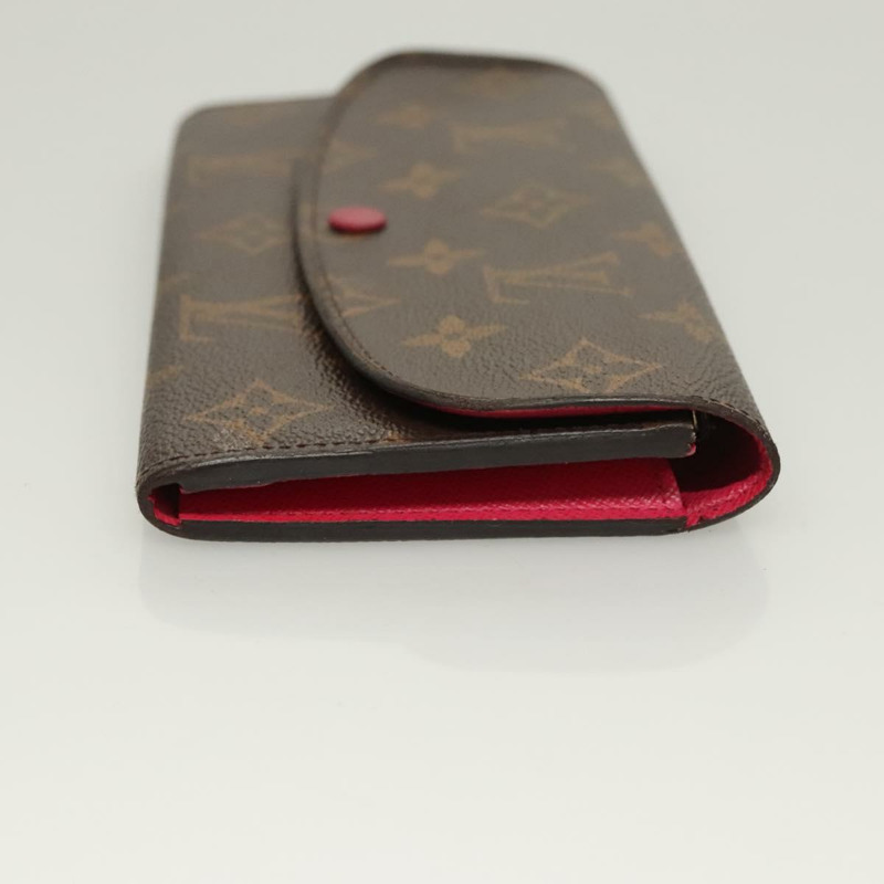【日本直送】路易威登 Monogram Portefeuille Emilie 皮夾粉紅色 M60697 LV 正品 121244-2