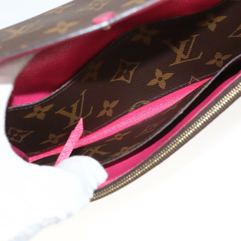 【日本直送】路易威登 Monogram Portefeuille Emilie 皮夾粉紅色 M60697 LV 正品 121244-8