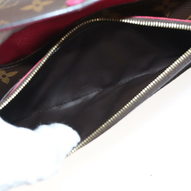 【日本直送】路易威登 Monogram Portefeuille Emilie 皮夾粉紅色 M60697 LV 正品 121244-10