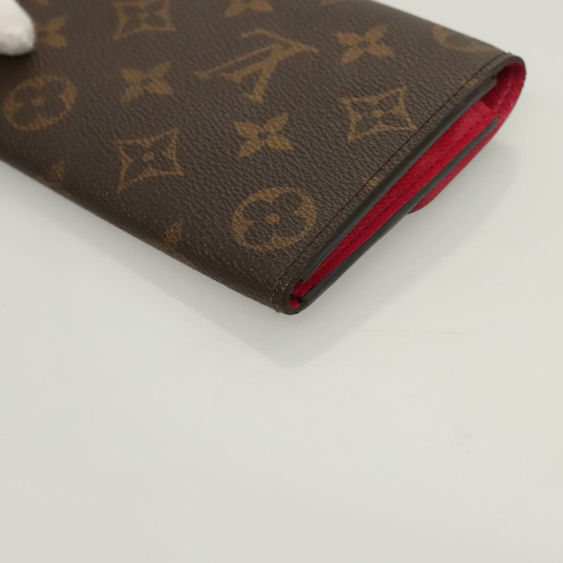 【日本直送】路易威登 Monogram Portefeuille Emilie 皮夾粉紅色 M60697 LV 正品 121244-15