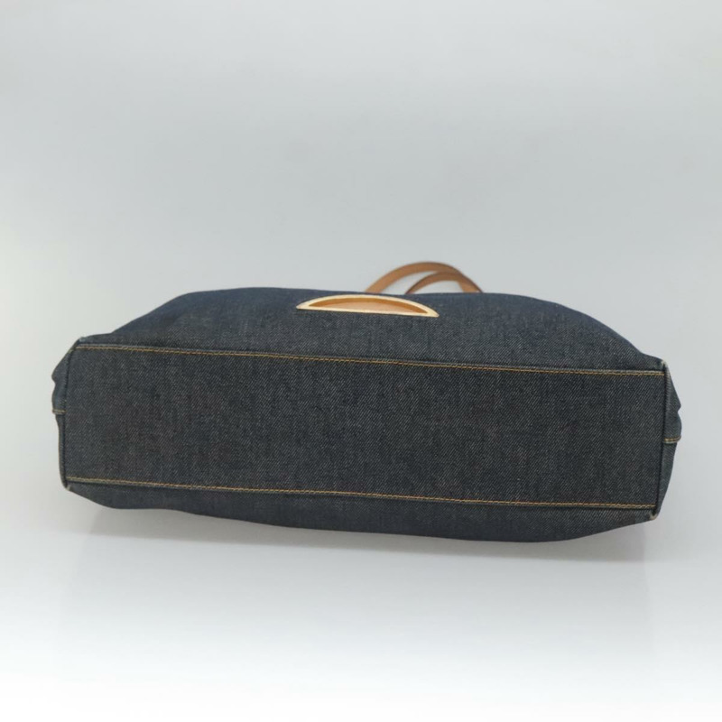 【日本直送】Christian Dior 托特包 牛仔布 海軍藍 金色 正品 118610-4