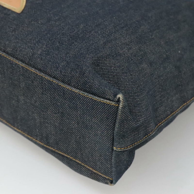 【日本直送】Christian Dior 托特包 牛仔布 海軍藍 金色 正品 118610-8