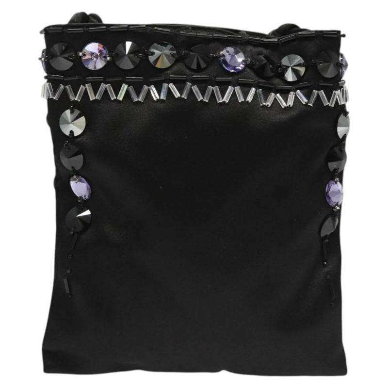 【日本直送】PRADA 單肩包 尼龍 黑色 銀色 正品 118631-1