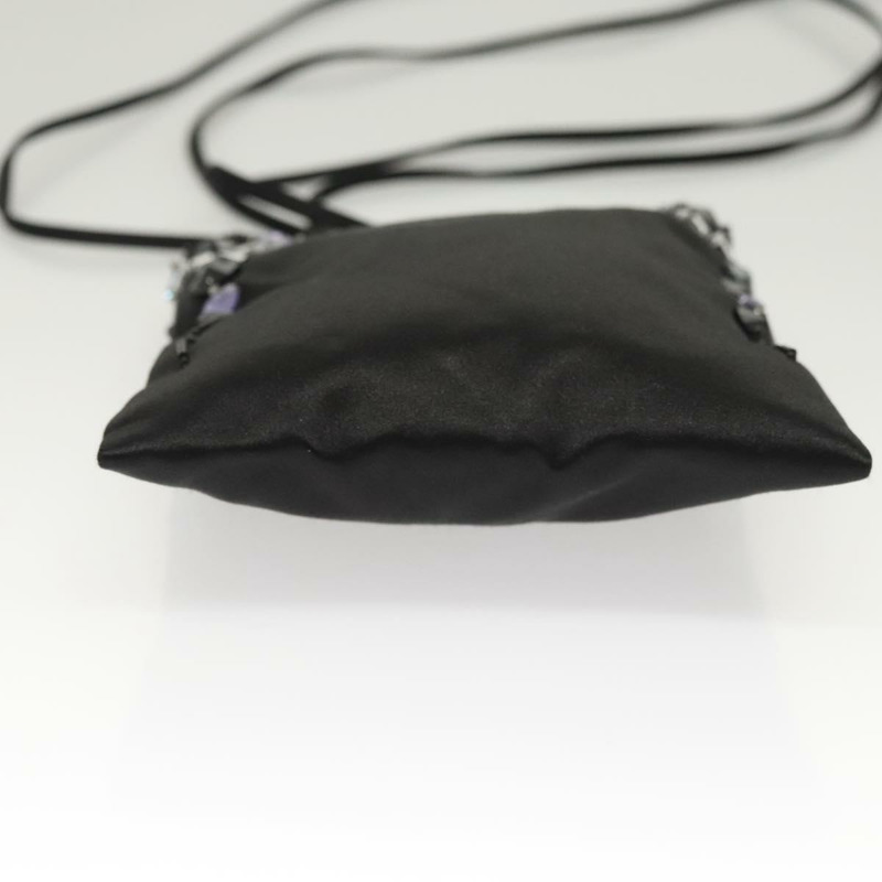 【日本直送】PRADA 單肩包 尼龍 黑色 銀色 正品 118631-4