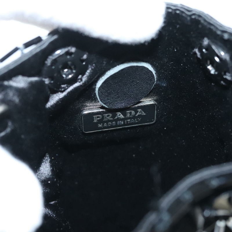 【日本直送】PRADA 單肩包 尼龍 黑色 銀色 正品 118631-9