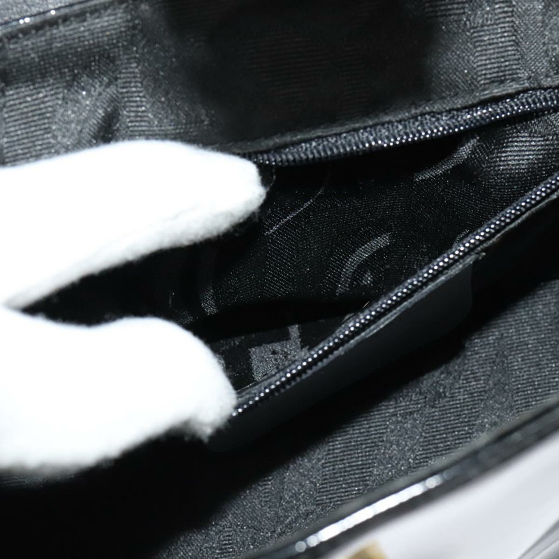 【日本直送】Salvatore Ferragamo Gancini 單肩包 皮革 黑金色 正品 118764-19