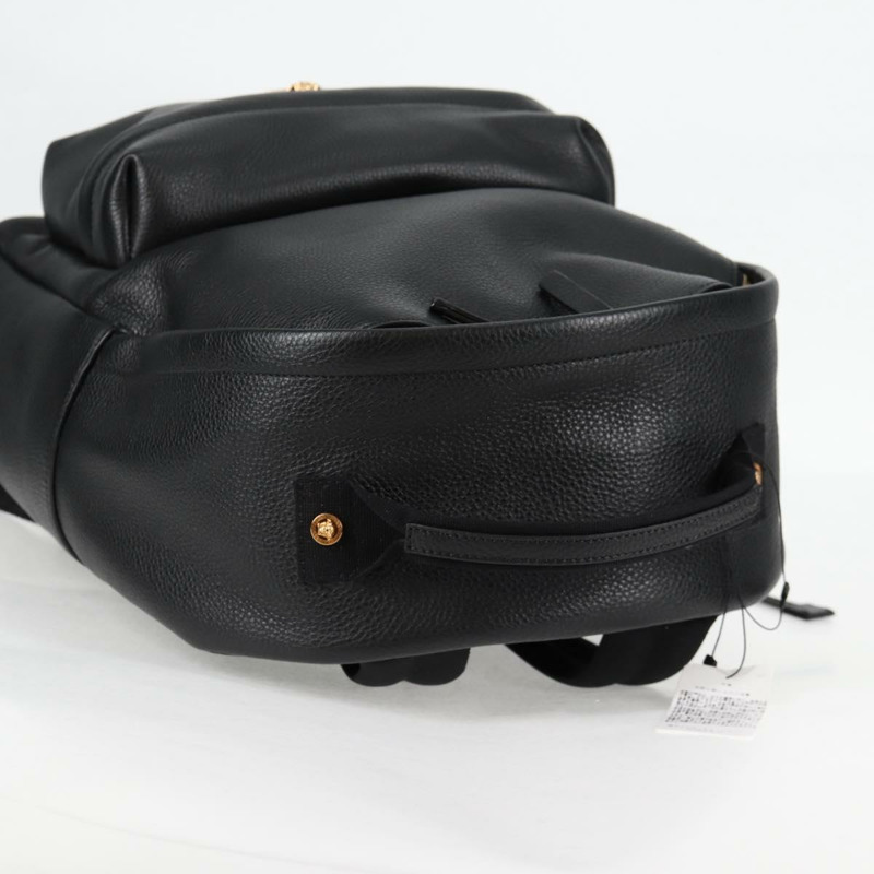 【日本直送】VERSACE 背包 皮革 黑金 正品 118684A-5